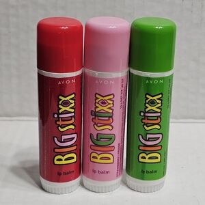 Vintage Avon Big Stixx MEGA Lip Balm 2004 Lot of 3 Retired Discontinued New Old